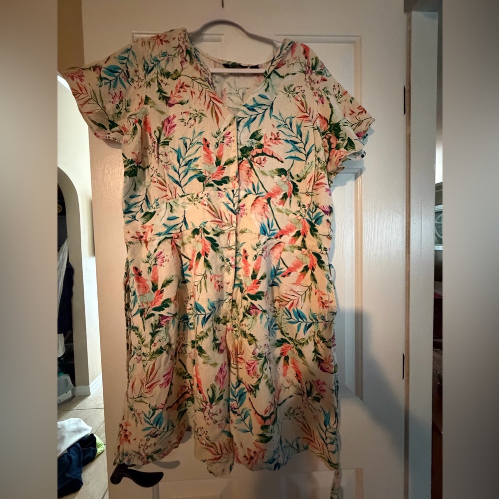 Lands' End Pastel Floral Top